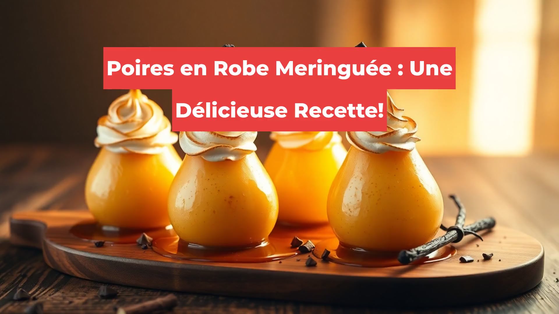 Poires en Robe Meringuée : Une Délicieuse Recette!