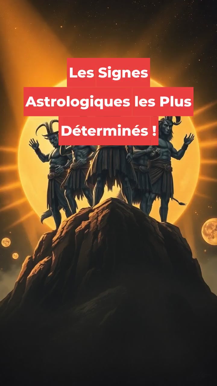 Les Signes Astrologiques les Plus Déterminés !