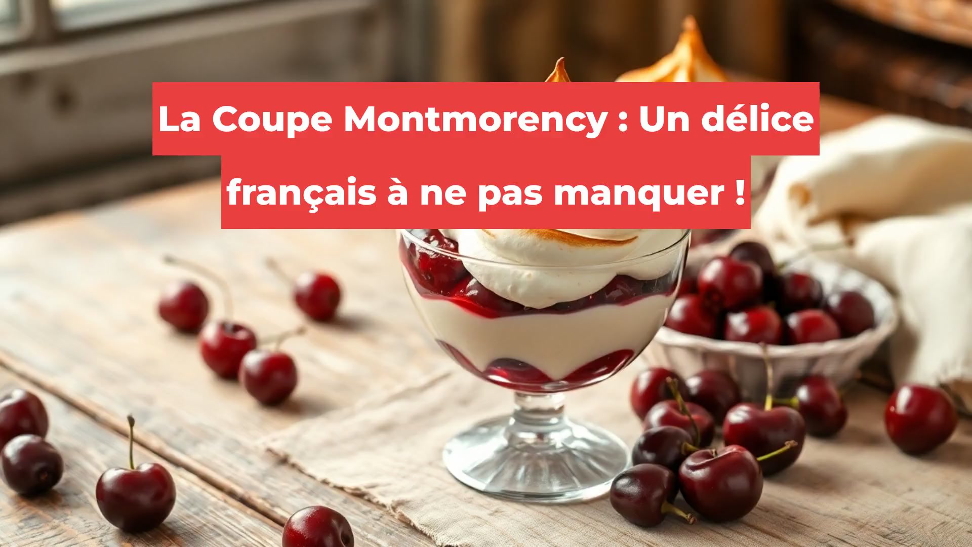La Coupe Montmorency : Un délice français à ne pas manquer !