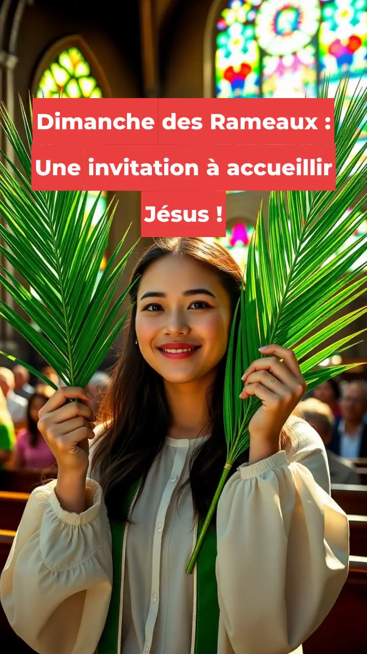 Dimanche des Rameaux : Une invitation à accueillir Jésus !
