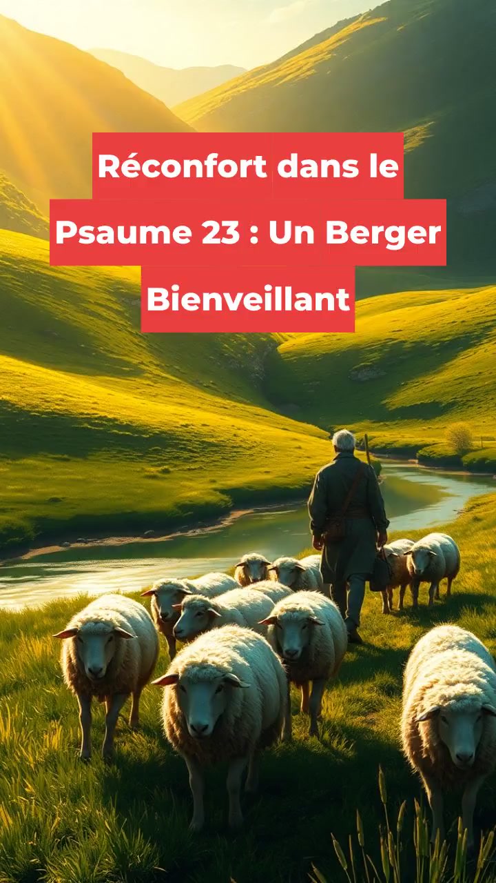 Réconfort dans le Psaume 23 : Un Berger Bienveillant