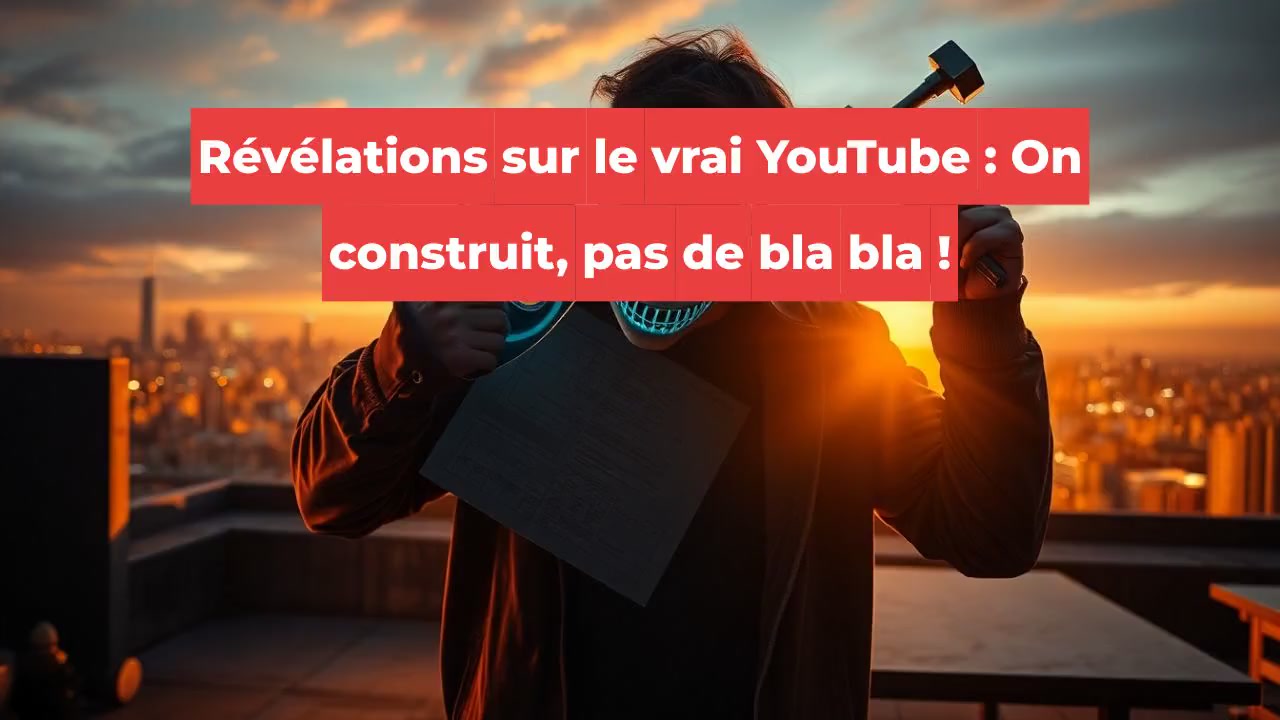 Révélations sur le vrai YouTube : On construit, pas de bla bla !