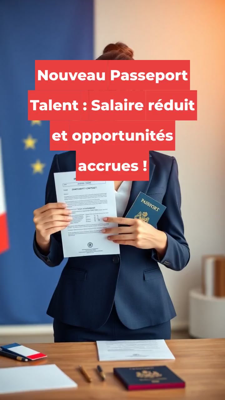 Nouveau Passeport Talent : Salaire réduit et opportunités accrues !