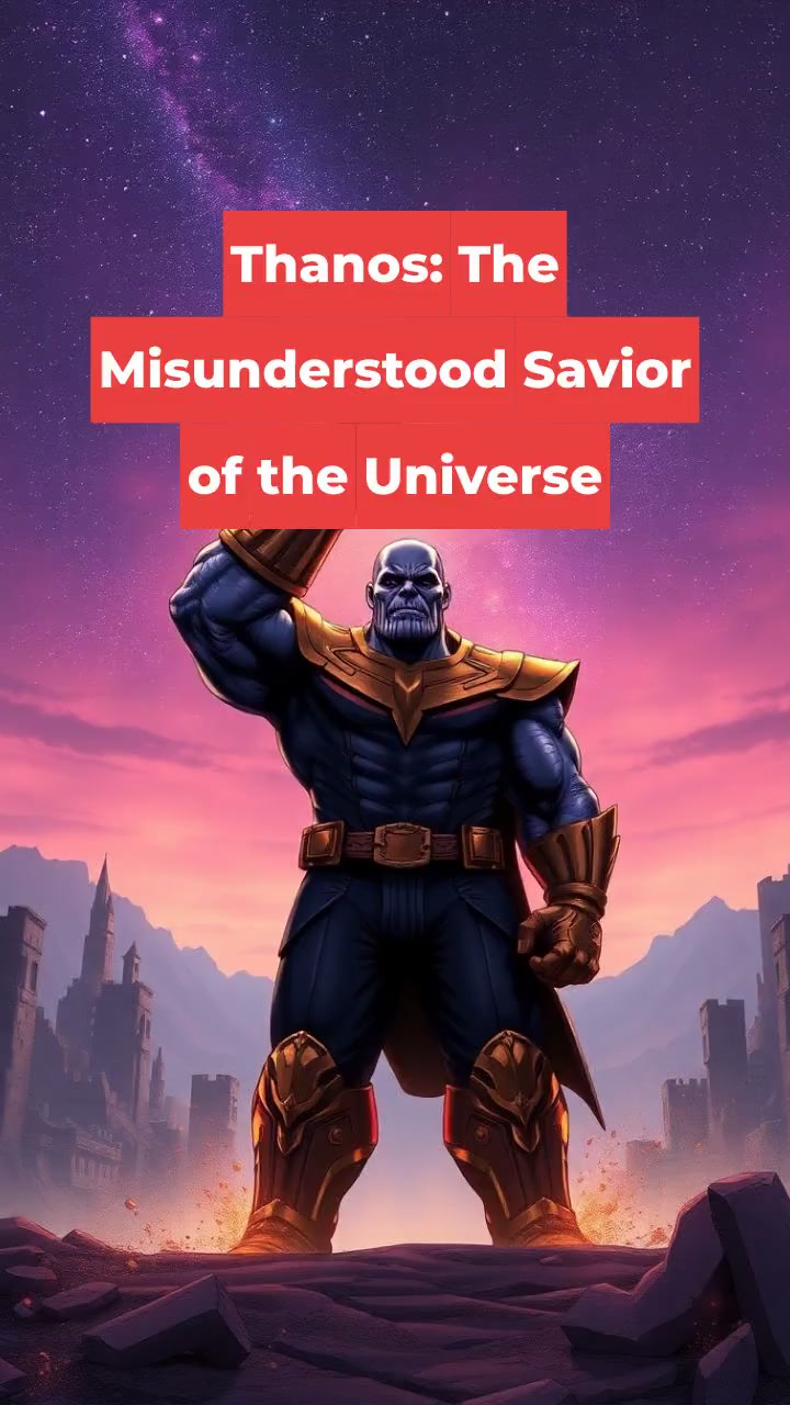 Thanos: The Misunderstood Savior of the Universe
