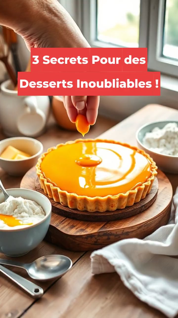 3 Secrets Pour des Desserts Inoubliables !