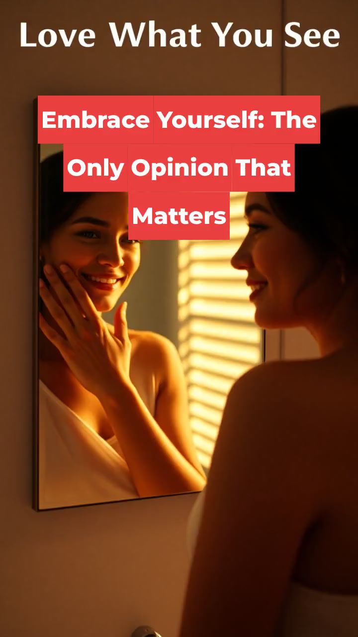 Embrace Yourself: The Only Opinion That Matters