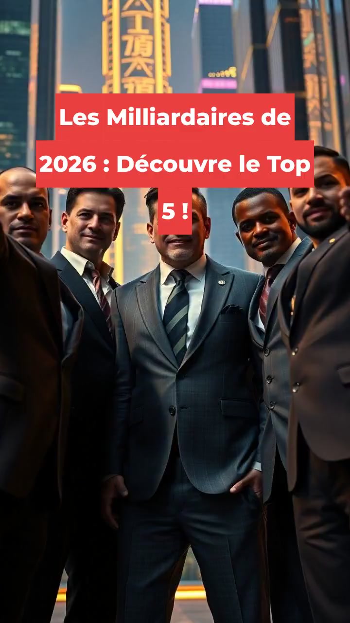 Les Milliardaires de 2026 : Découvre le Top 5 !