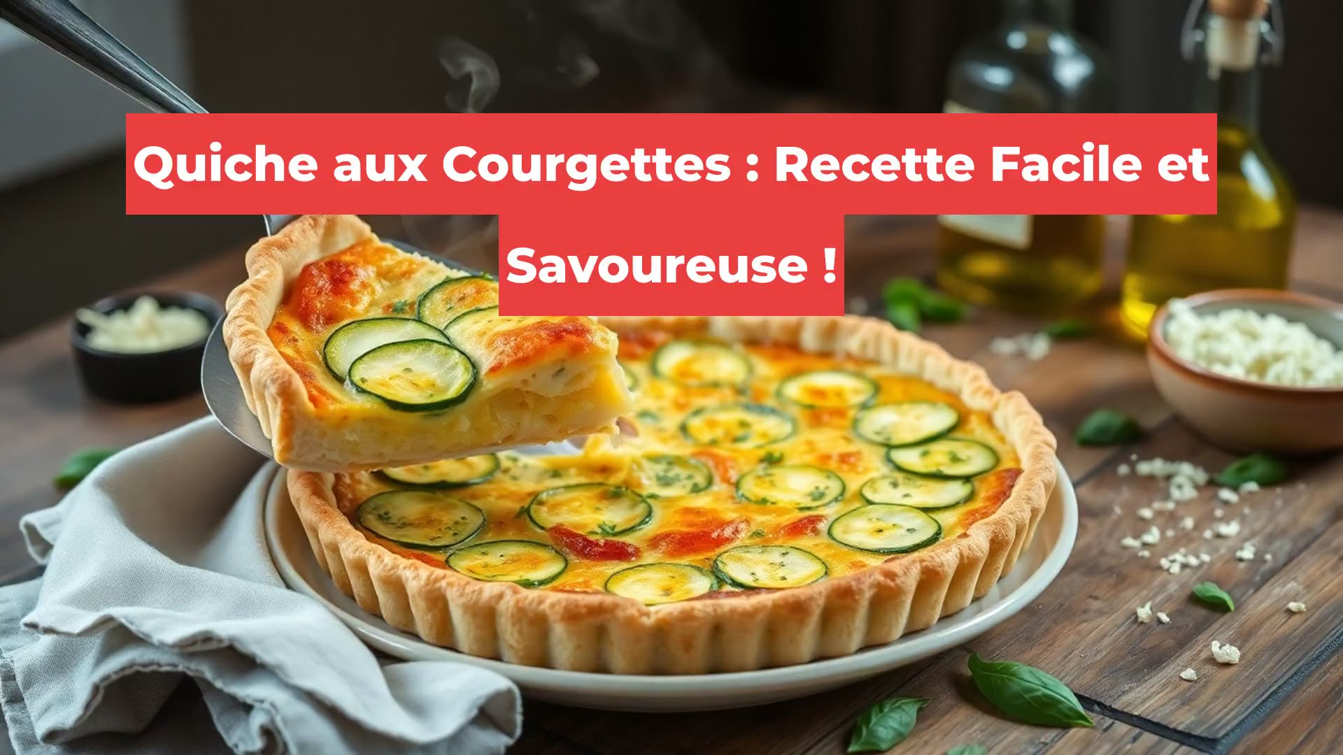 Quiche aux Courgettes : Recette Facile et Savoureuse !