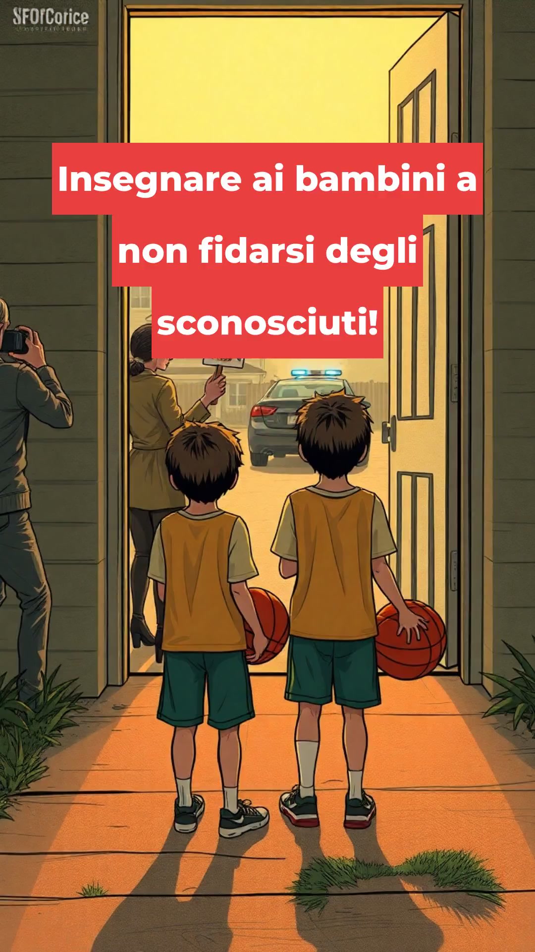 Insegnare ai bambini a non fidarsi degli sconosciuti!