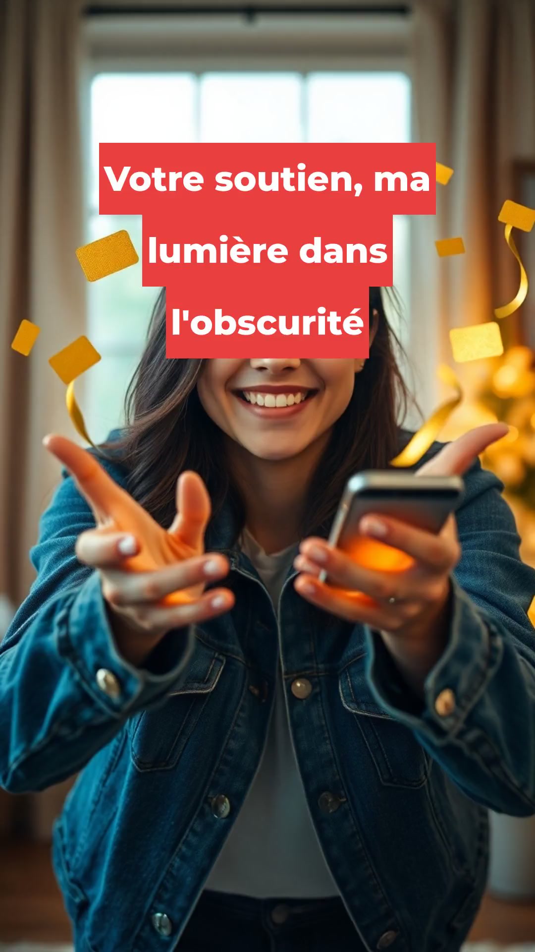 Votre soutien, ma lumière dans l'obscurité