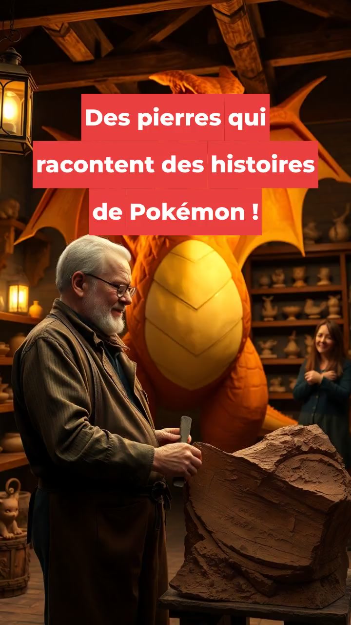 Des pierres qui racontent des histoires de Pokémon !