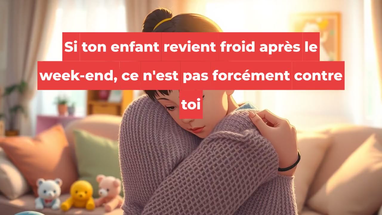 Comprendre le retour froid de votre enfant après le week-end