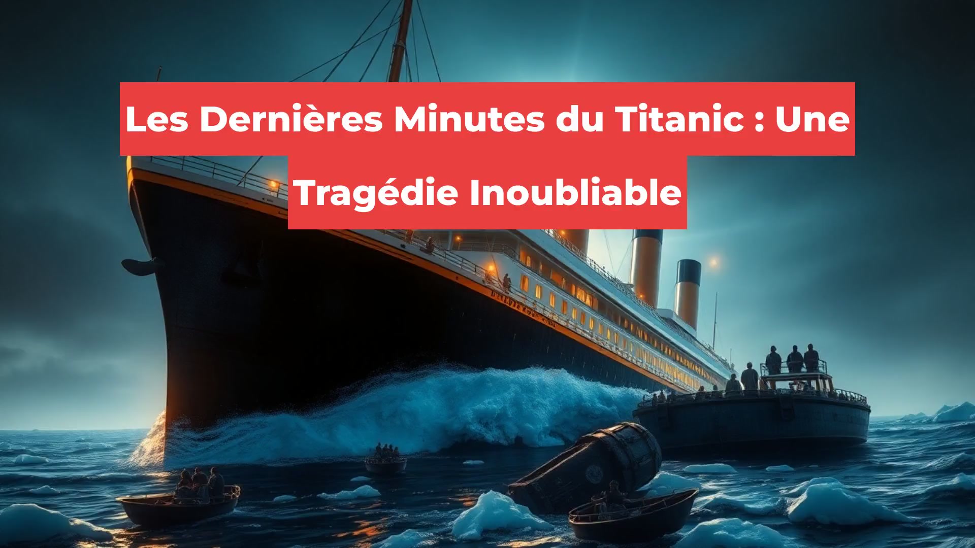 Les Dernières Minutes du Titanic : Une Tragédie Inoubliable