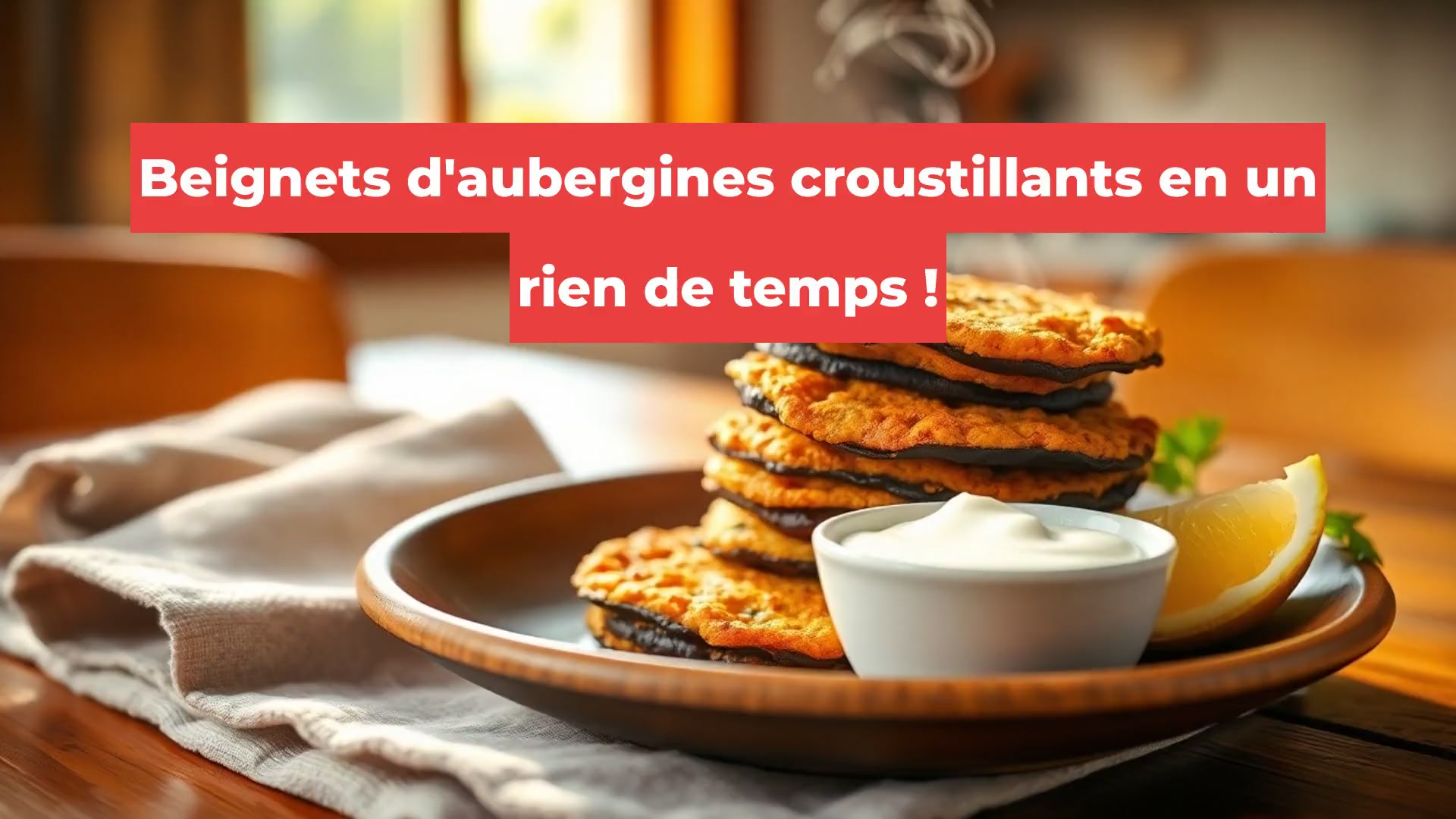 Beignets d'aubergines croustillants en un rien de temps !