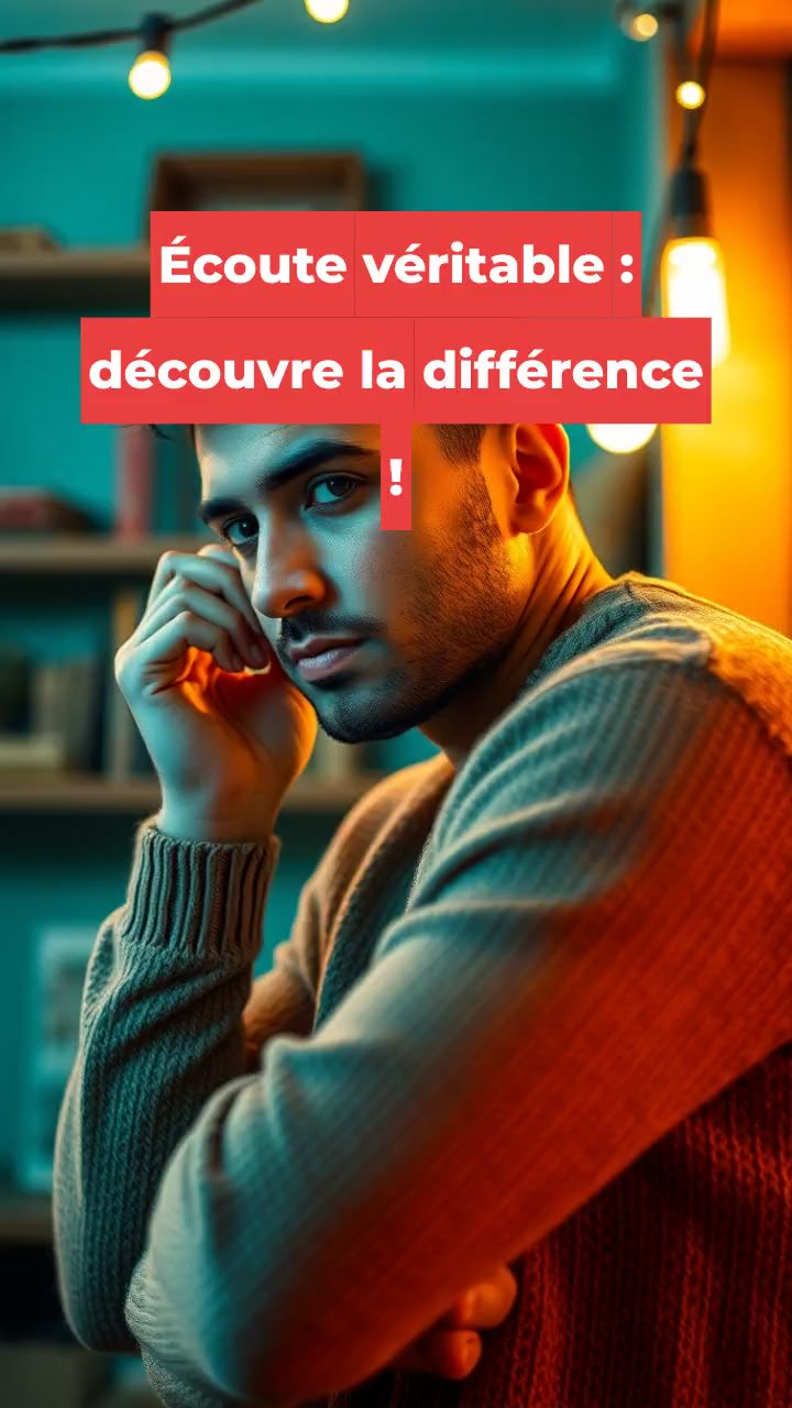 Écoute véritable : découvre la différence !
