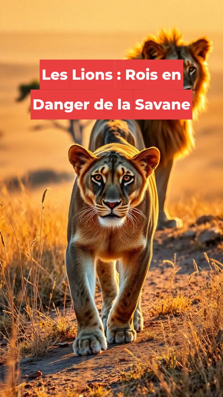 Les Lions : Rois en Danger de la Savane