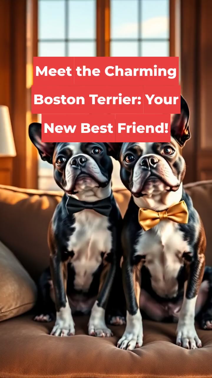 Meet the Charming Boston Terrier: Your New Best Friend!