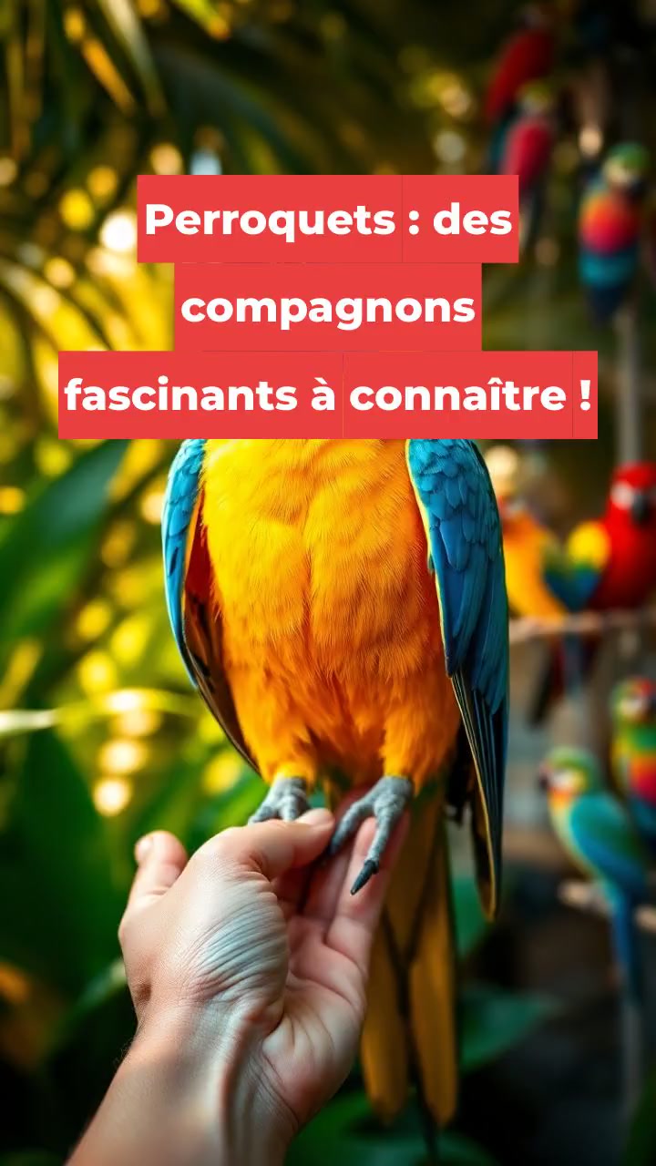 Perroquets : des compagnons fascinants à connaître !
