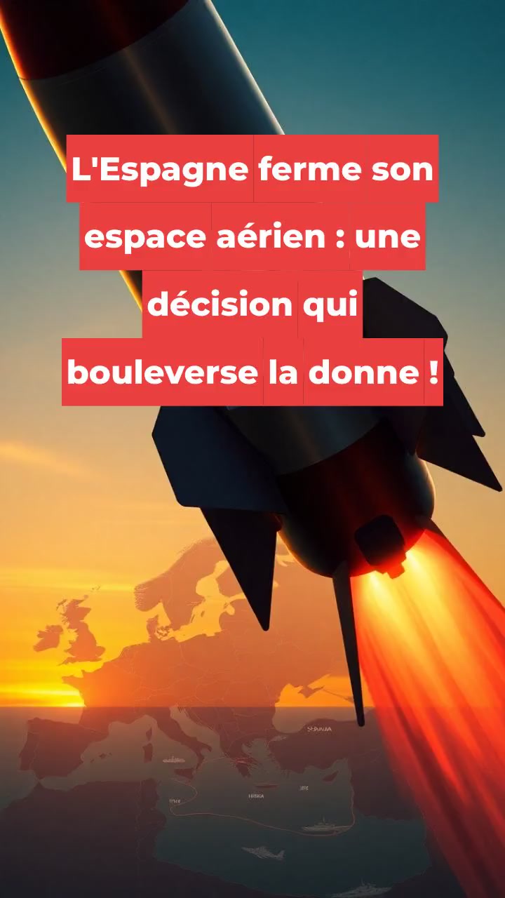 L'Espagne ferme son espace aérien : une décision qui bouleverse la donne !