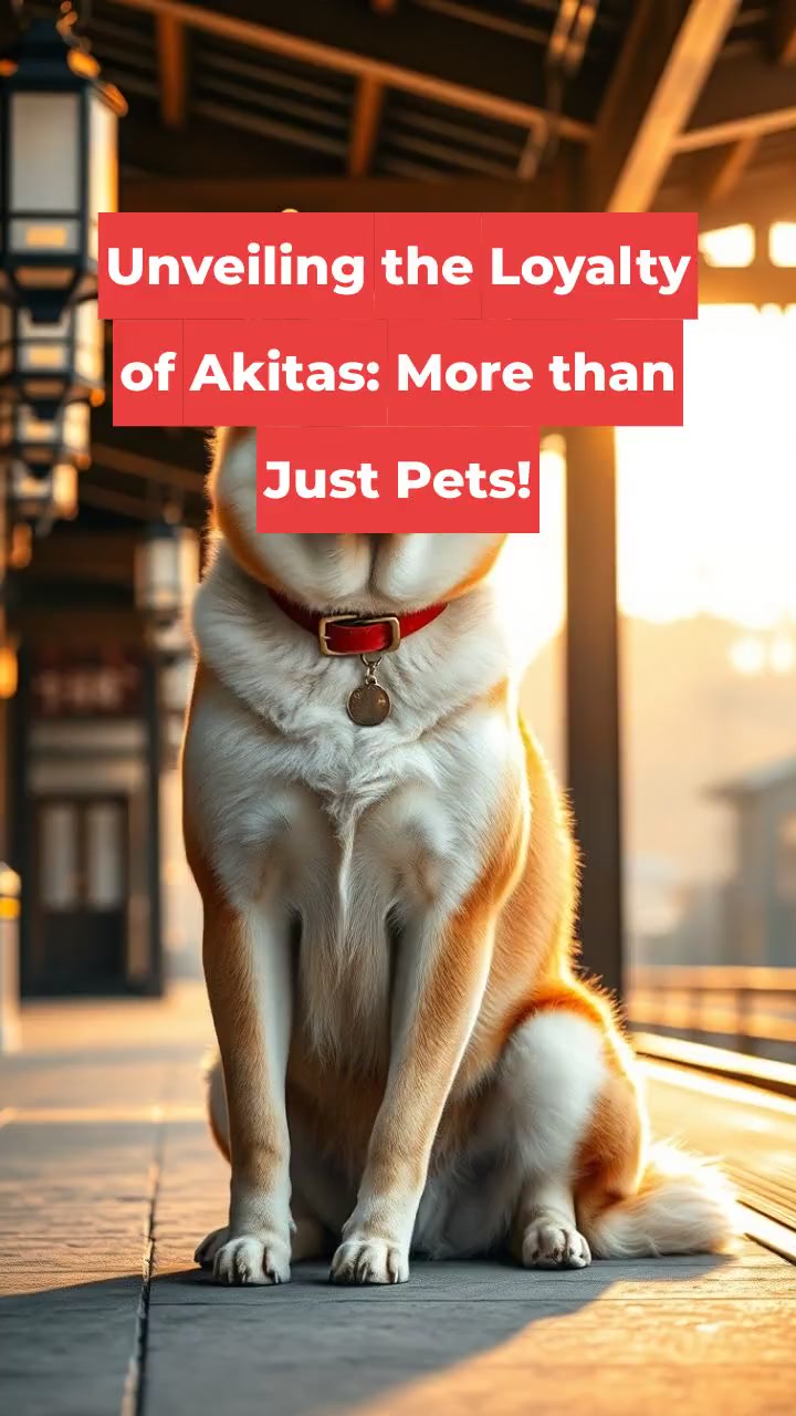 Unveiling the Loyalty of Akitas: More than Just Pets!
