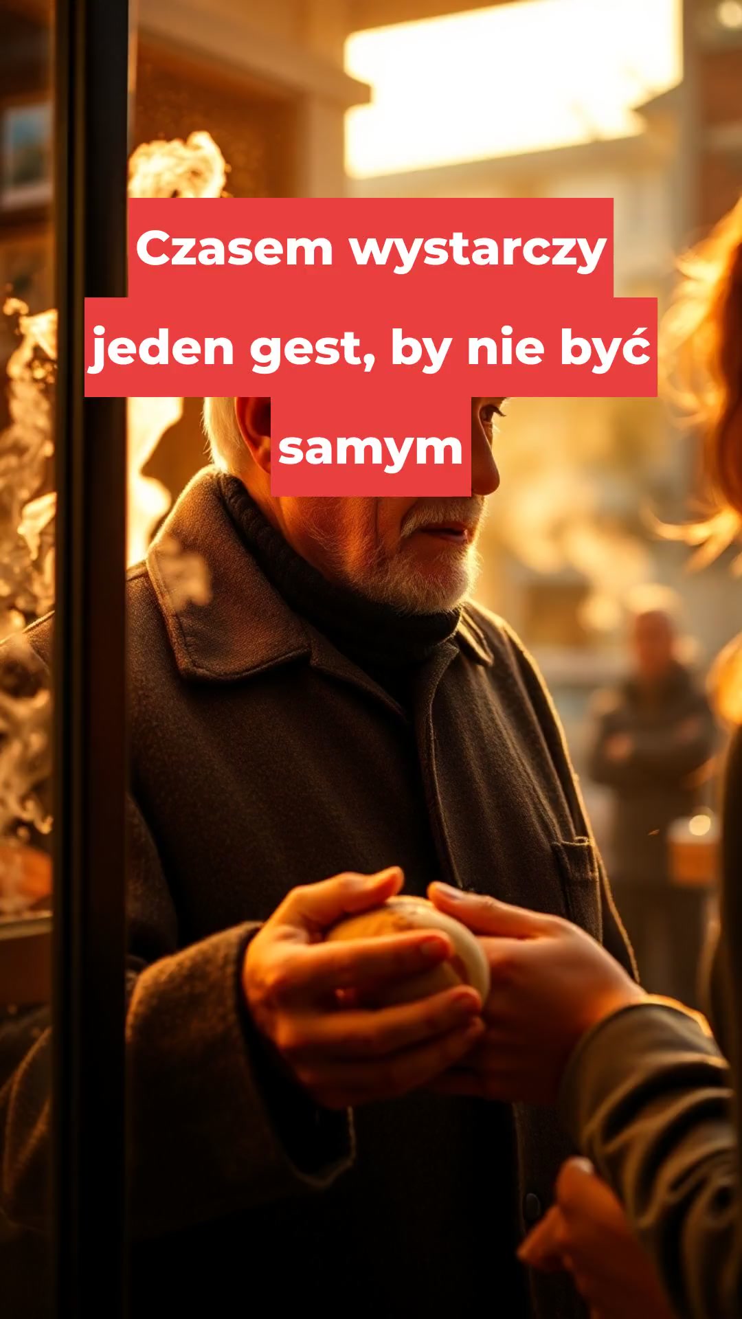 Czasem wystarczy jeden gest, by nie być samym