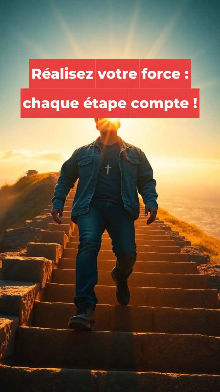 Réalisez votre force : chaque étape compte !