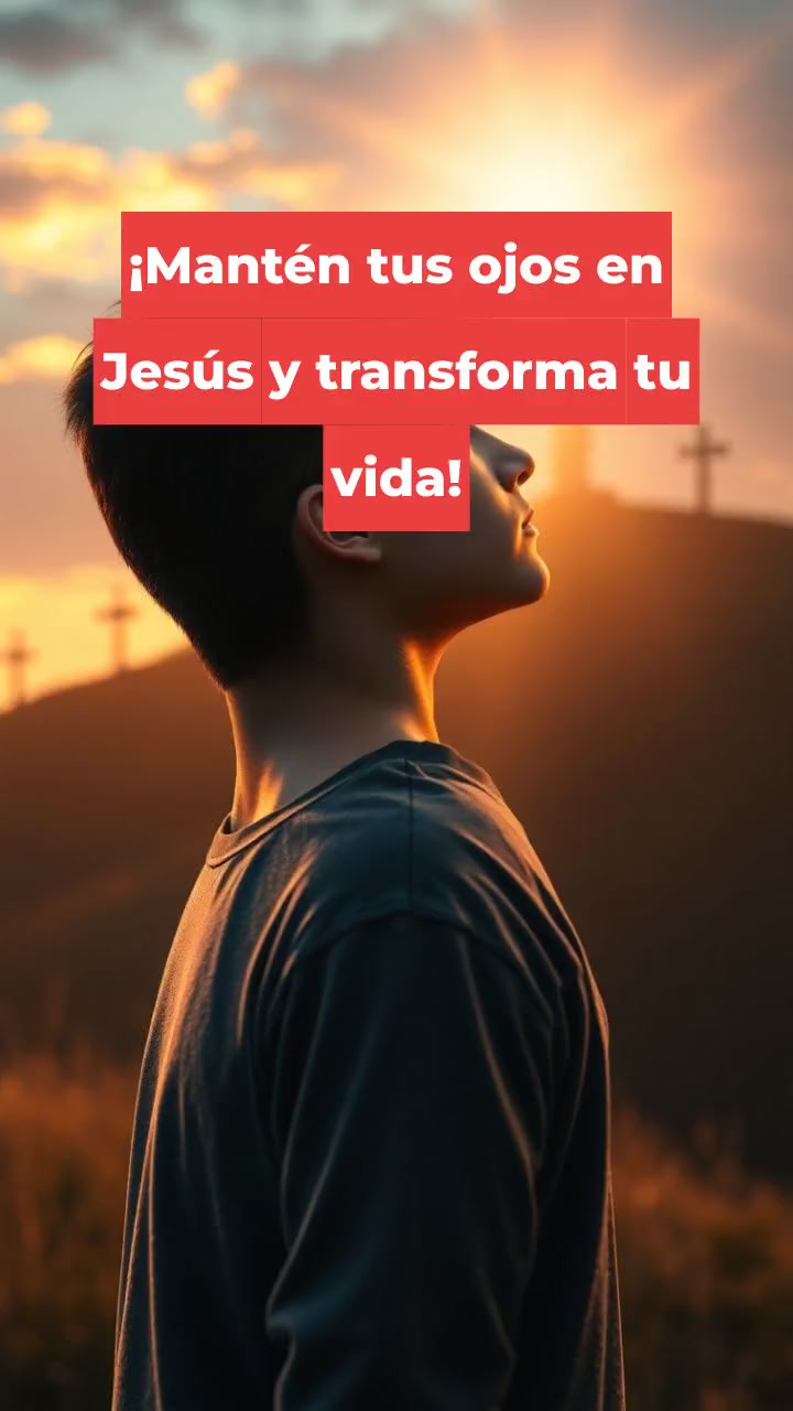 ¡Mantén tus ojos en Jesús y transforma tu vida!
