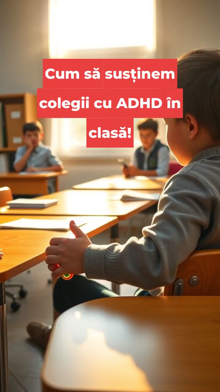 Cum să susținem colegii cu ADHD în clasă!