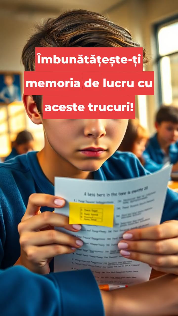 Îmbunătățește-ți memoria de lucru cu aceste trucuri!
