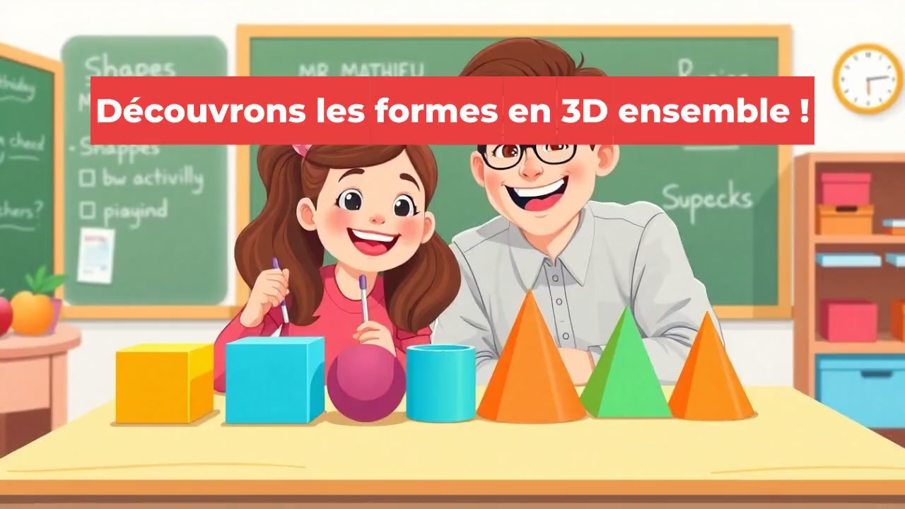 Découvrons les formes en 3D ensemble !