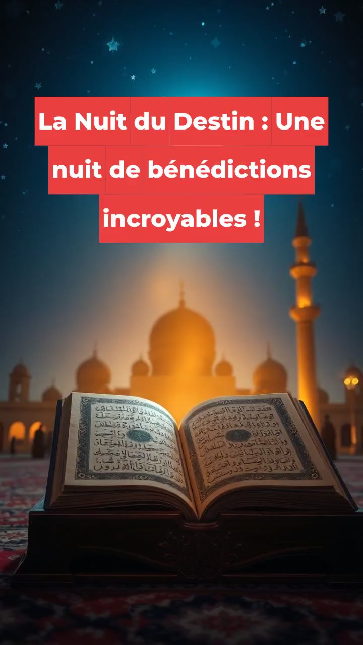 La Nuit du Destin : Une nuit de bénédictions incroyables !