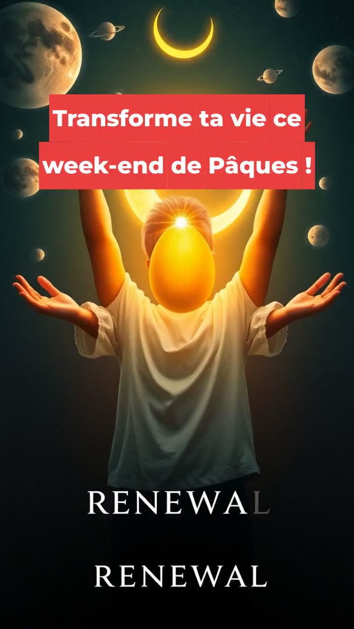 Transforme ta vie ce week-end de Pâques !