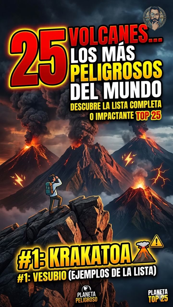 ¡Los 25 volcanes más peligrosos del mundo!
