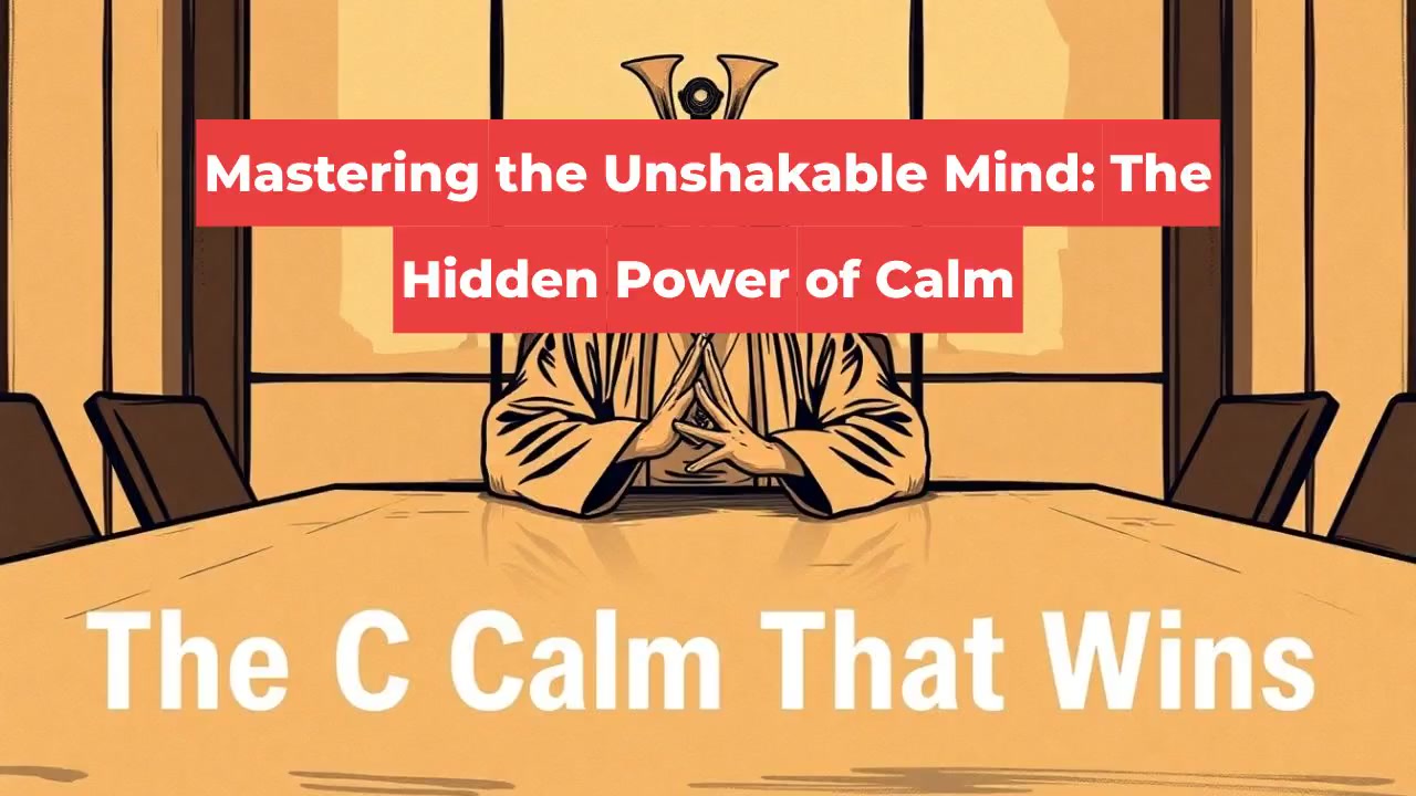 Mastering the Unshakable Mind: The Hidden Power of Calm
