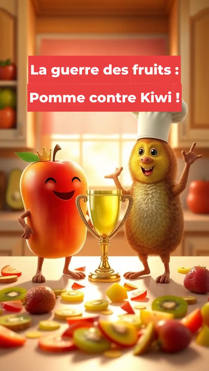 La guerre des fruits : Pomme contre Kiwi !