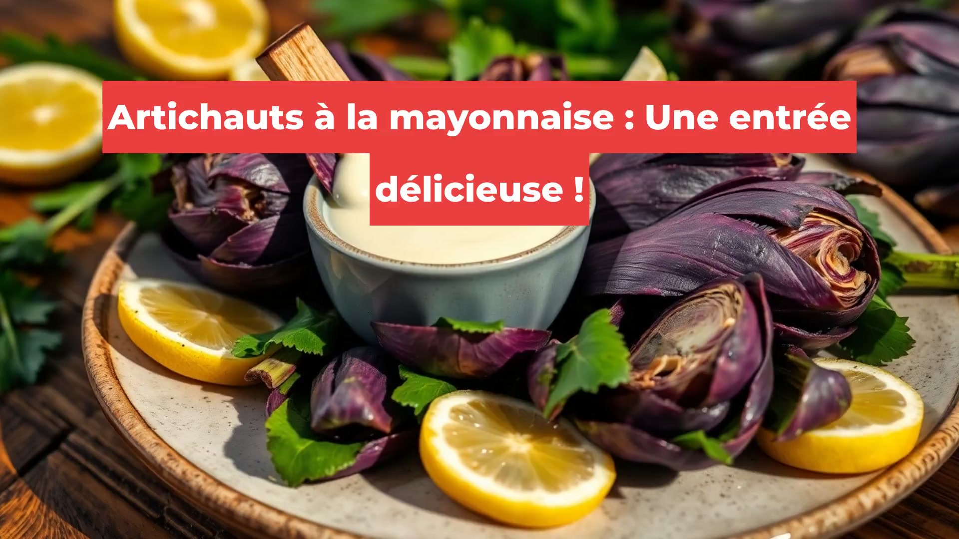 Artichauts à la mayonnaise : Une entrée délicieuse !