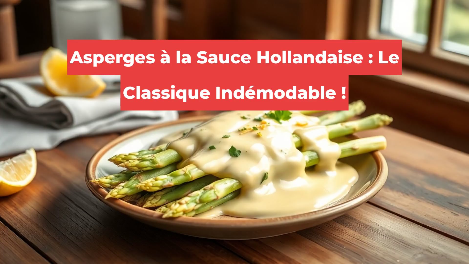 Asperges à la Sauce Hollandaise : Le Classique Indémodable !