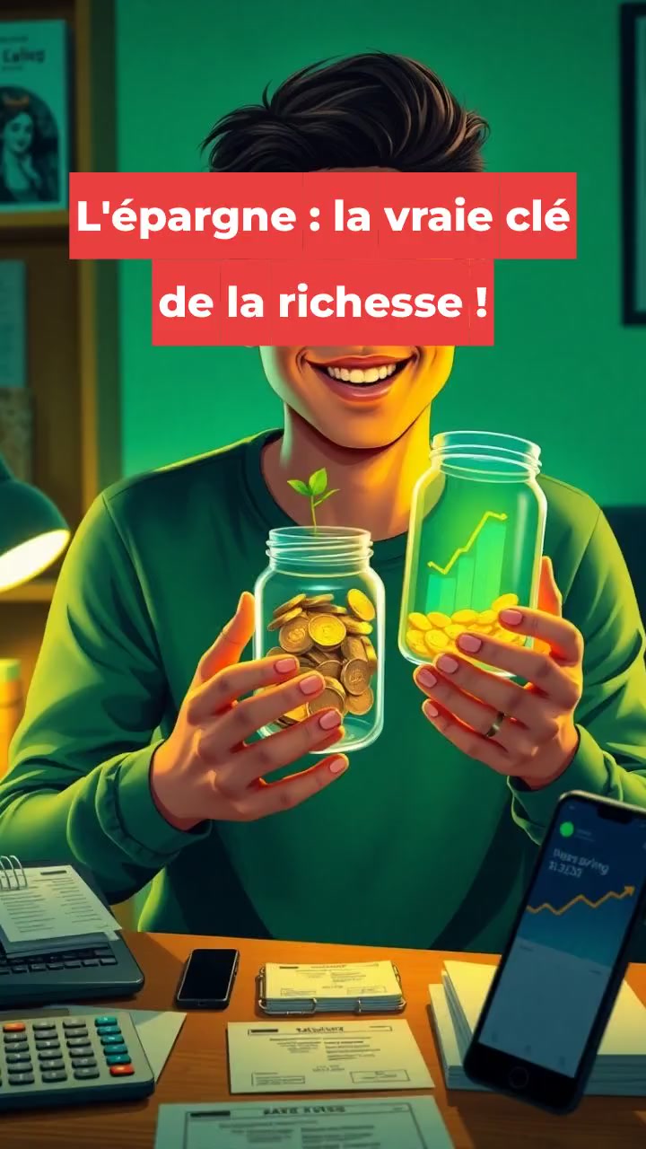 L'épargne : la vraie clé de la richesse !