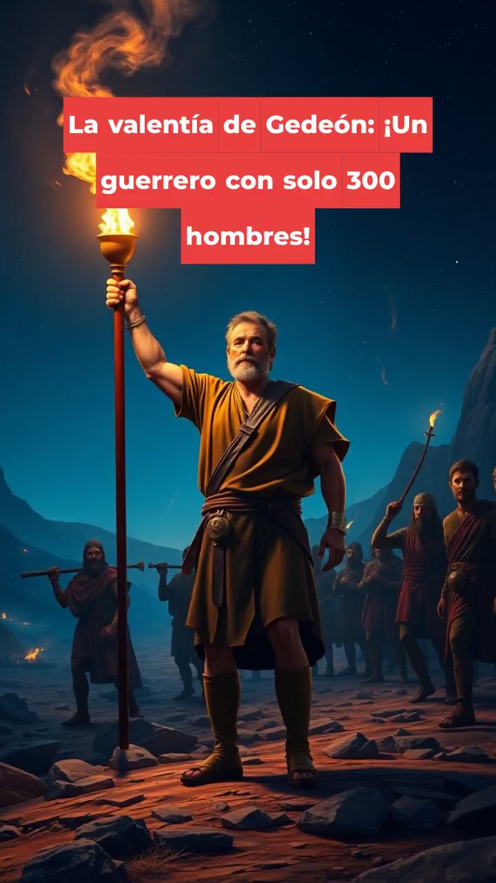 La valentía de Gedeón: ¡Un guerrero con solo 300 hombres!