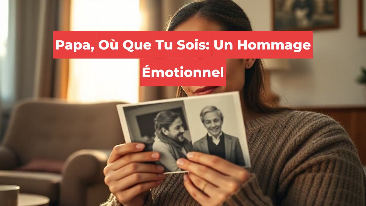 Papa, Où Que Tu Sois: Un Hommage Émotionnel