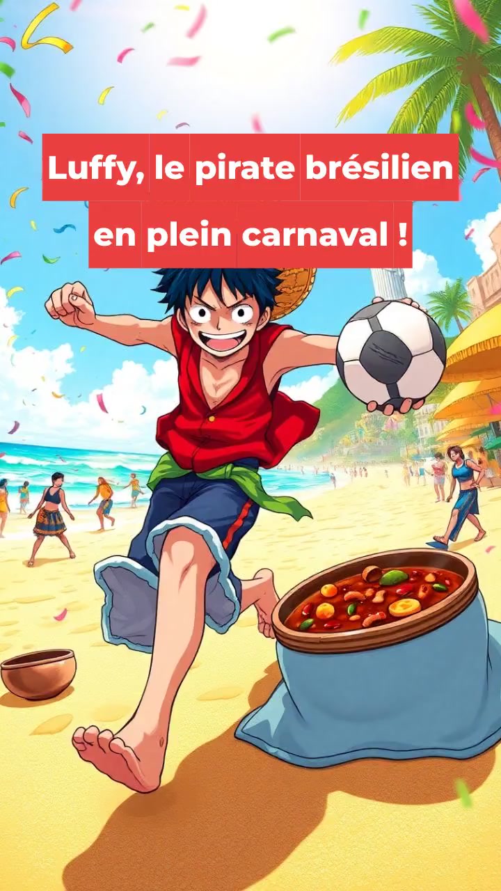 Luffy, le pirate brésilien en plein carnaval !