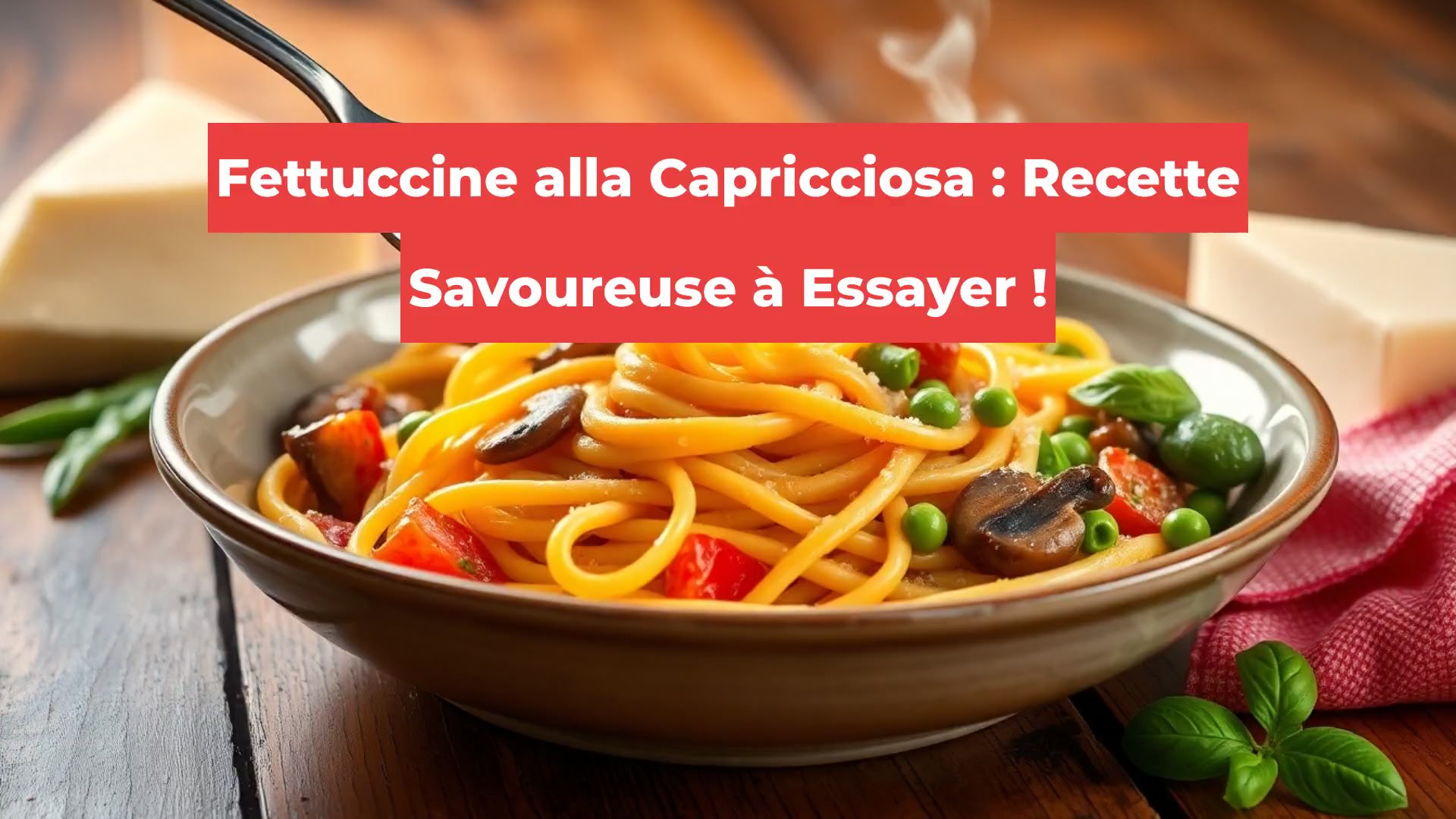 Fettuccine alla Capricciosa : Recette Savoureuse à Essayer !