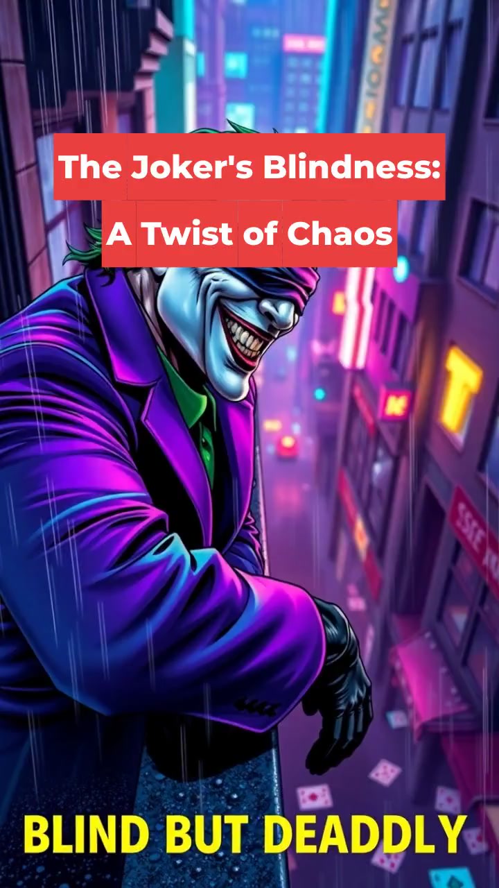 The Joker's Blindness: A Twist of Chaos