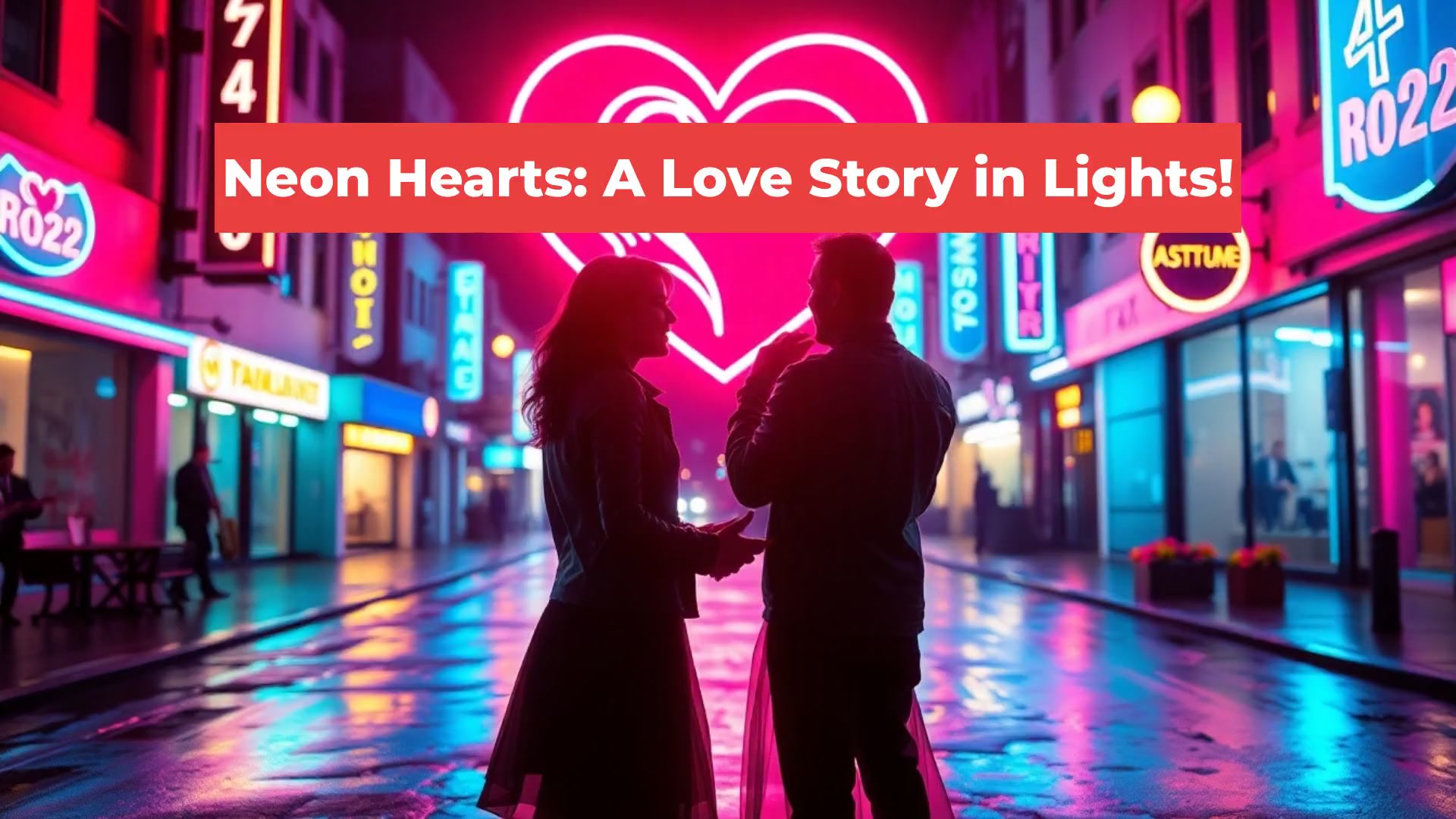 Neon Hearts: A Love Story in Lights!