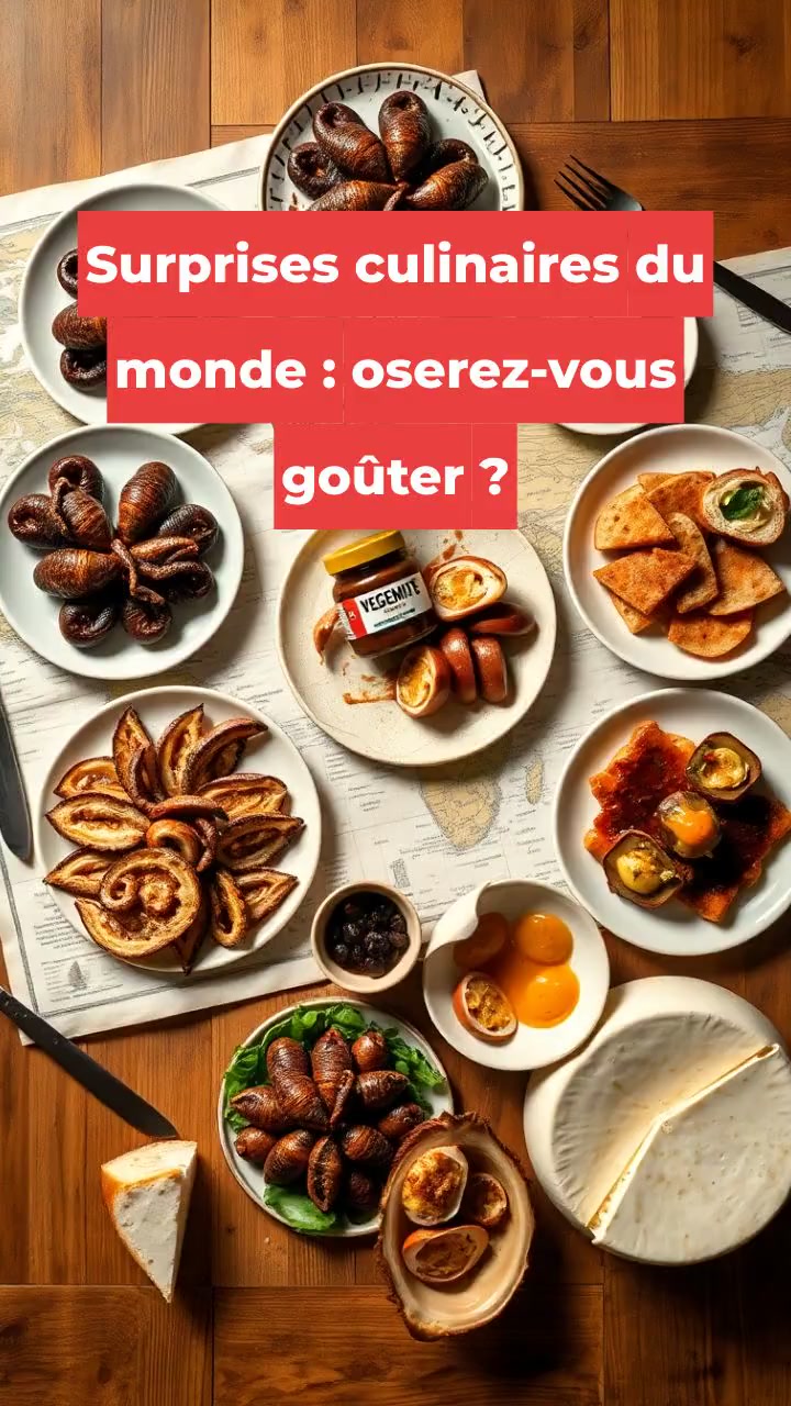 Surprises culinaires du monde : oserez-vous goûter ?