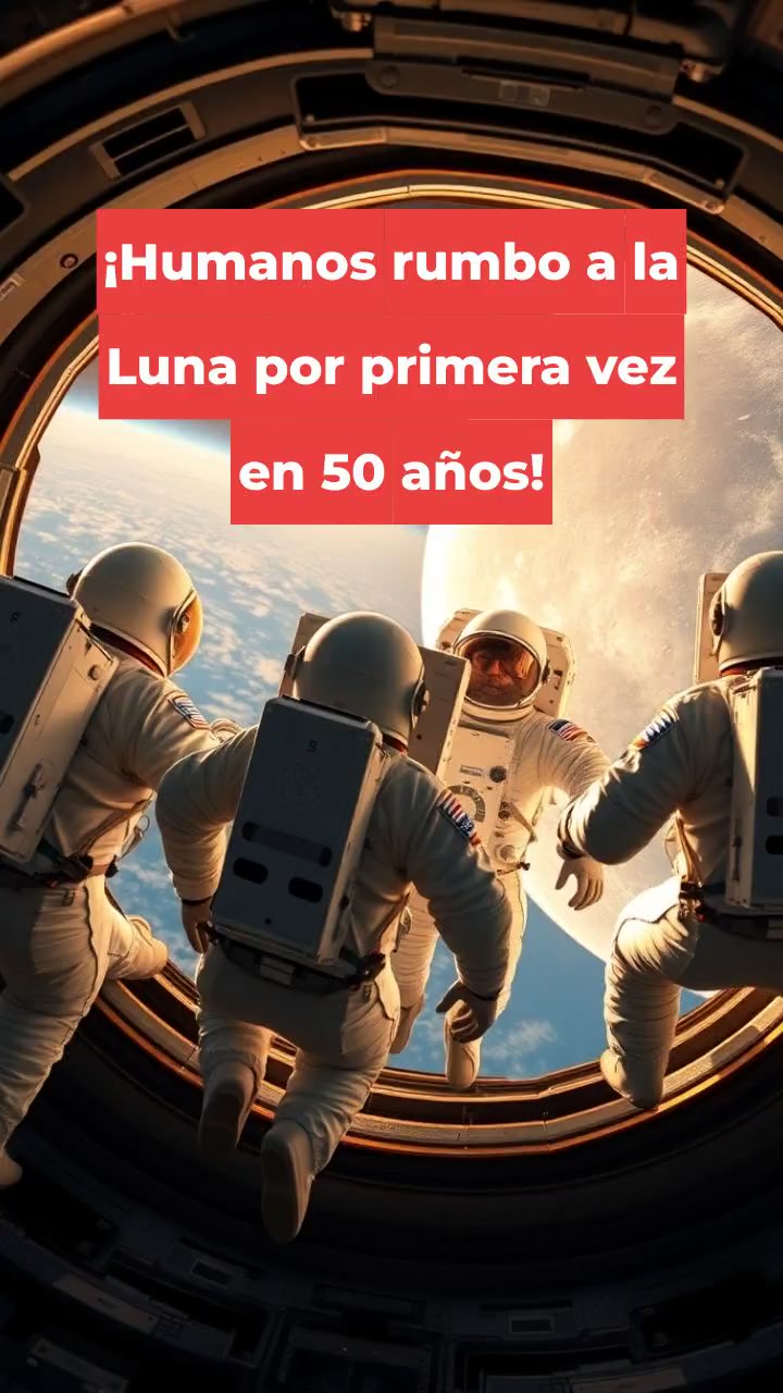 ¡Humanos rumbo a la Luna por primera vez en 50 años!