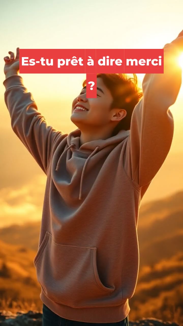 Es-tu prêt à dire merci ?