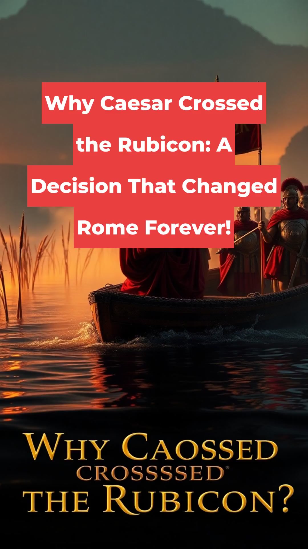 Why Caesar Crossed the Rubicon: A Decision That Changed Rome Forever!