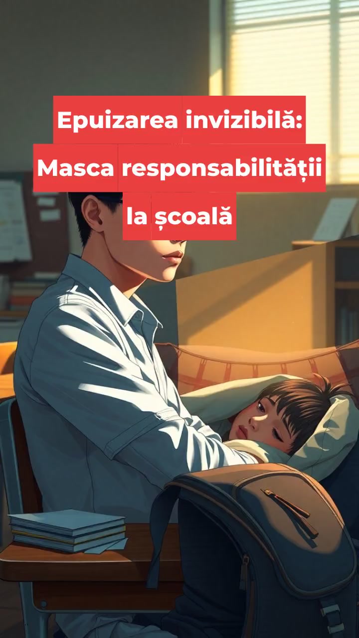 Epuizarea invizibilă: Masca responsabilității la școală