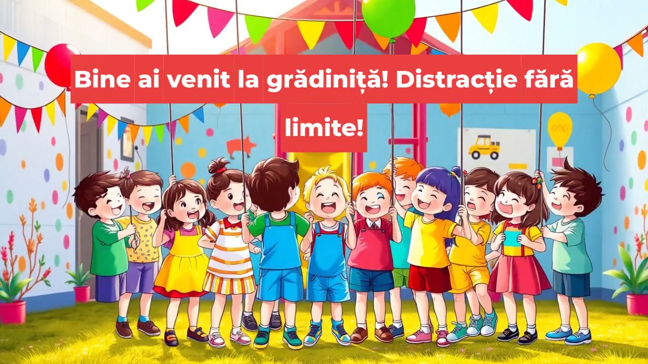 Bine ai venit la grădiniță! Distracție fără limite!